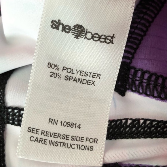 Shebeest Petunia Smitten Kitten Bike Shorts in Hot Magenta Size S - Picture 11 of 12